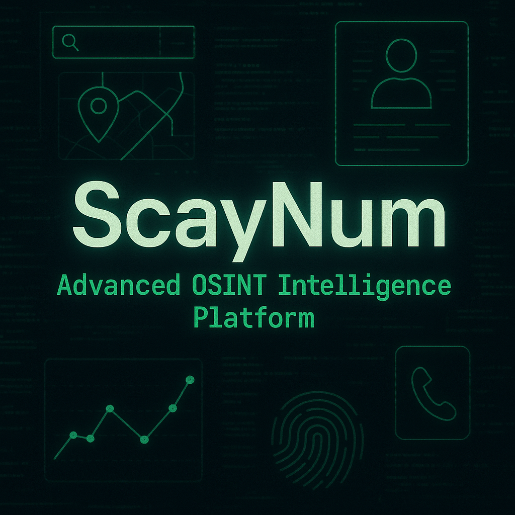 ScayNum: Advanced OSINT Intelligence Platform